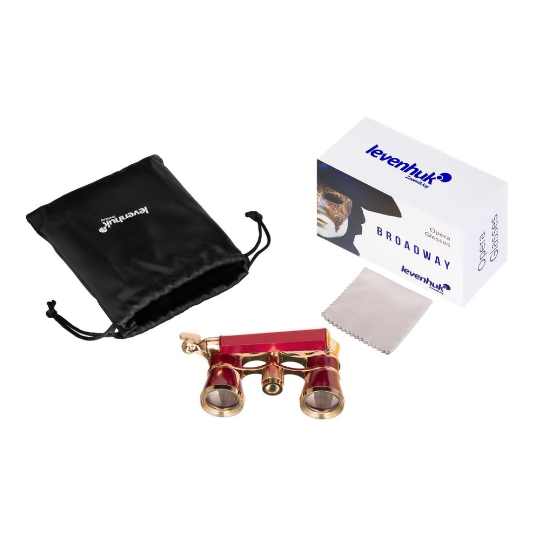 Театральный бинокль-лорнет Broadway 325E, красный