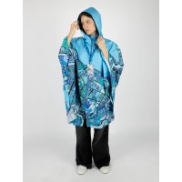 Дождевик-пончо AquaStop взрослый на заказ, разноцветный, единый размер