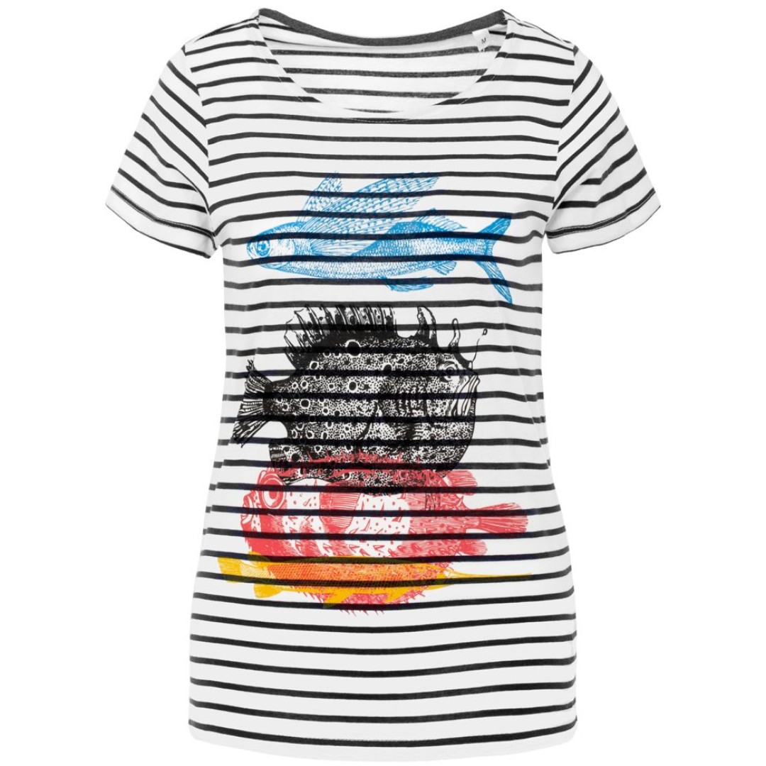 Футболка женская «Морские обитатели», S