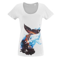 Футболка женская «Гиганты Вселенной», белая, S