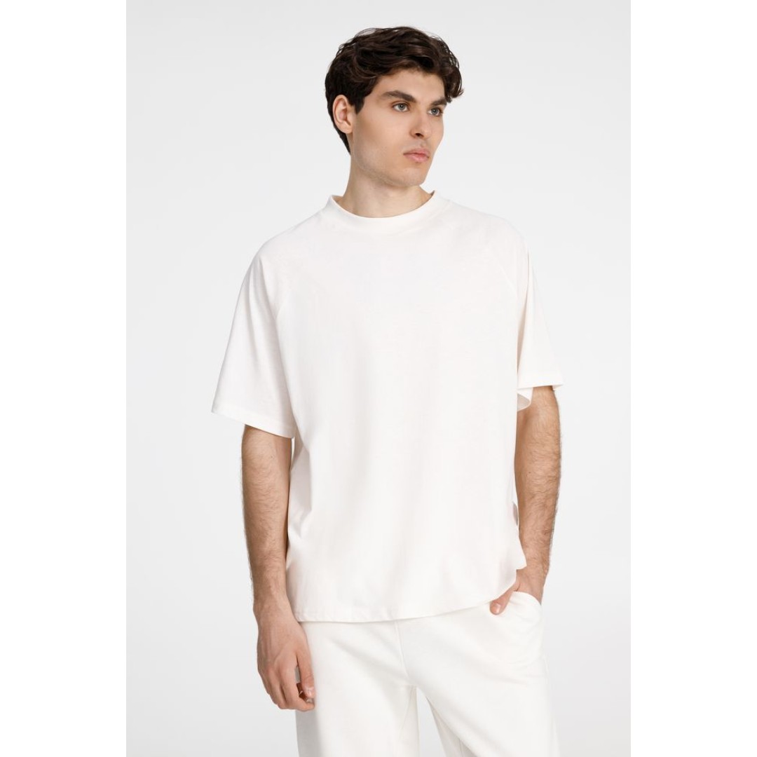 Футболка унисекс T2, молочно-белая, размер XS/S