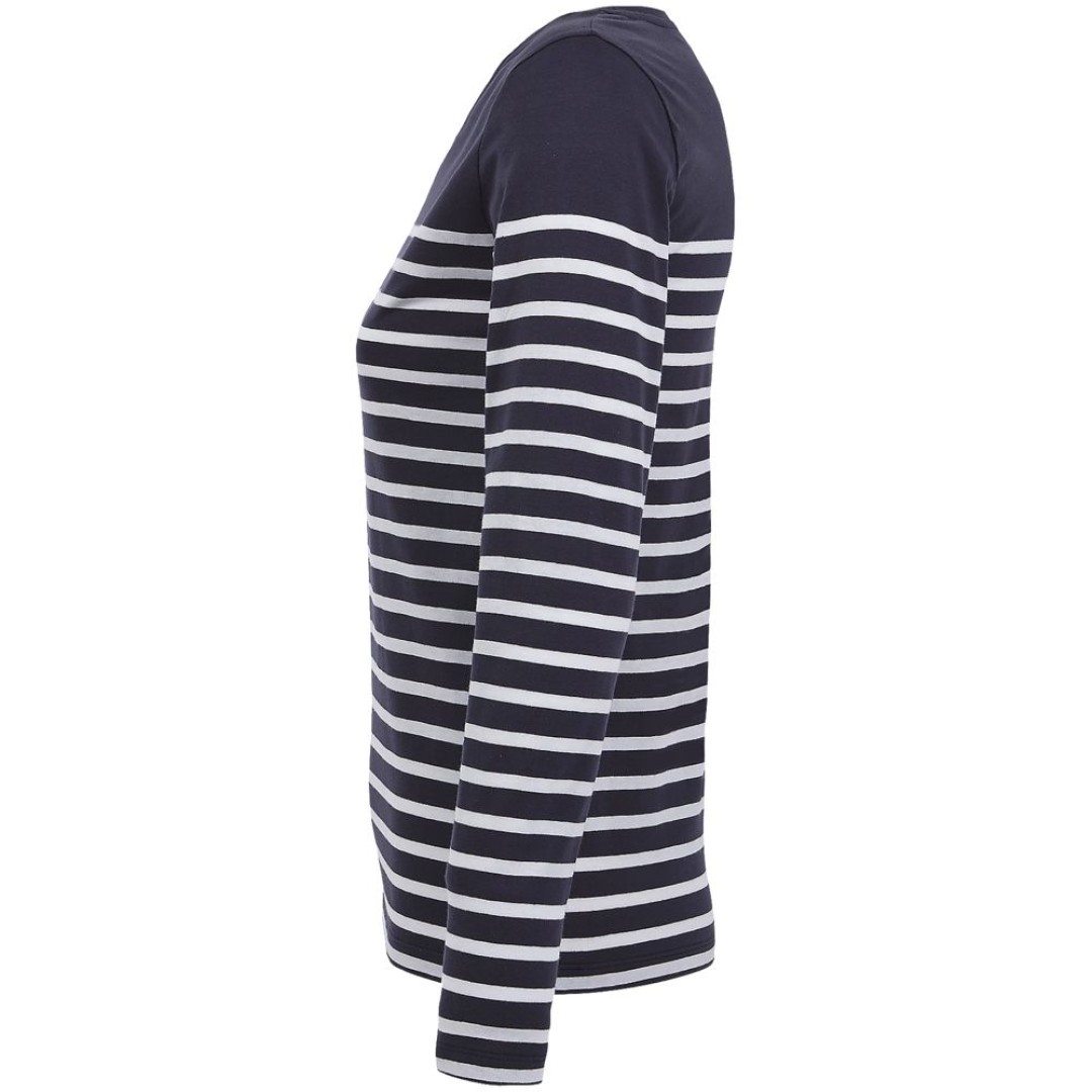 Футболка женская с длинным рукавом Matelot LSL Women, темно-синяя с белым, XL