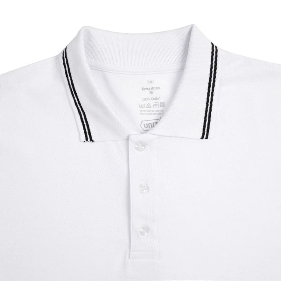 Рубашка поло Virma Stripes, белая, XL