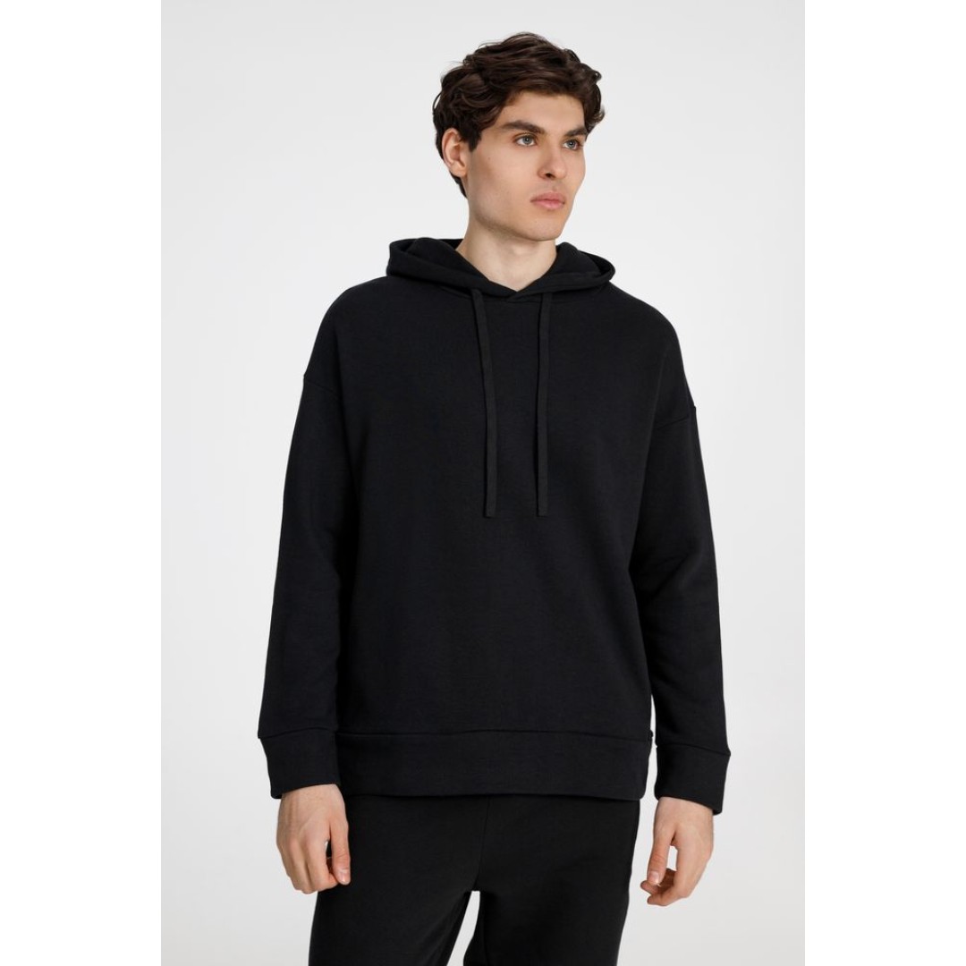 Худи унисекс H2, черное, размер XS/S