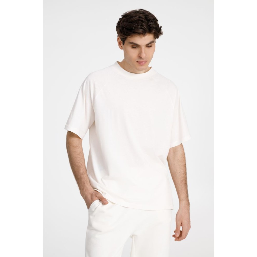 Футболка унисекс T2, молочно-белая, размер XS/S