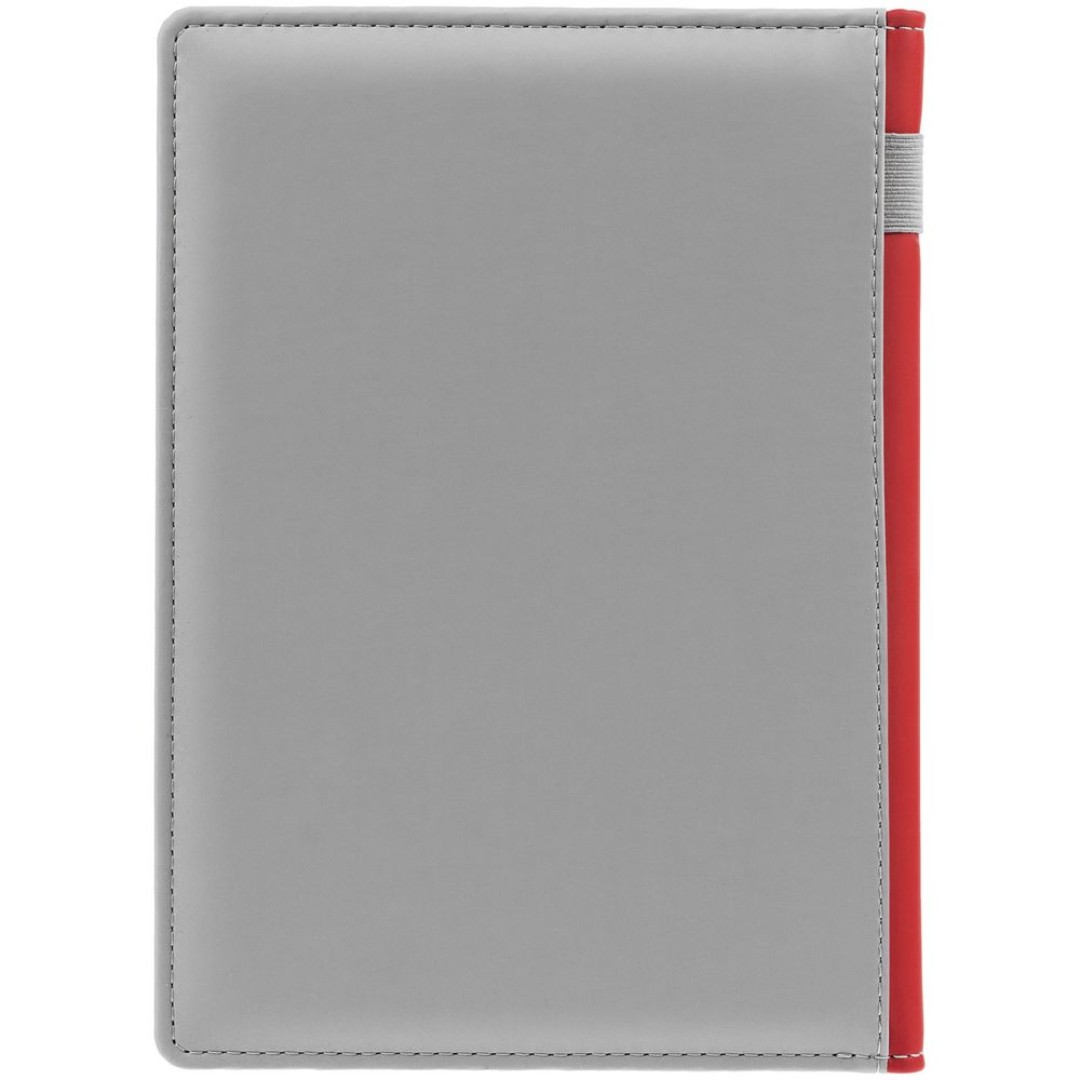 Ежедневник Spain Shall на заказ, недатированный, серый с красным