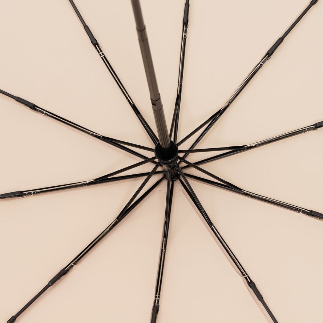 Зонт складной Cloudburst в подарочной упаковке, бежевый