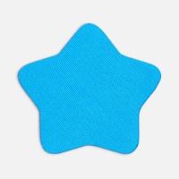 Наклейка тканевая Lunga Bial, M, голубая