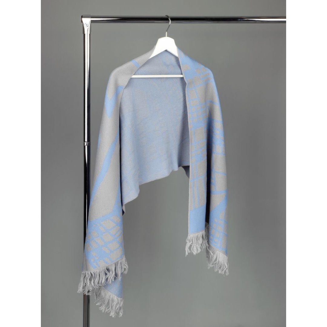 Палантин с бахромой на заказ Rinn Fint, полушерсть