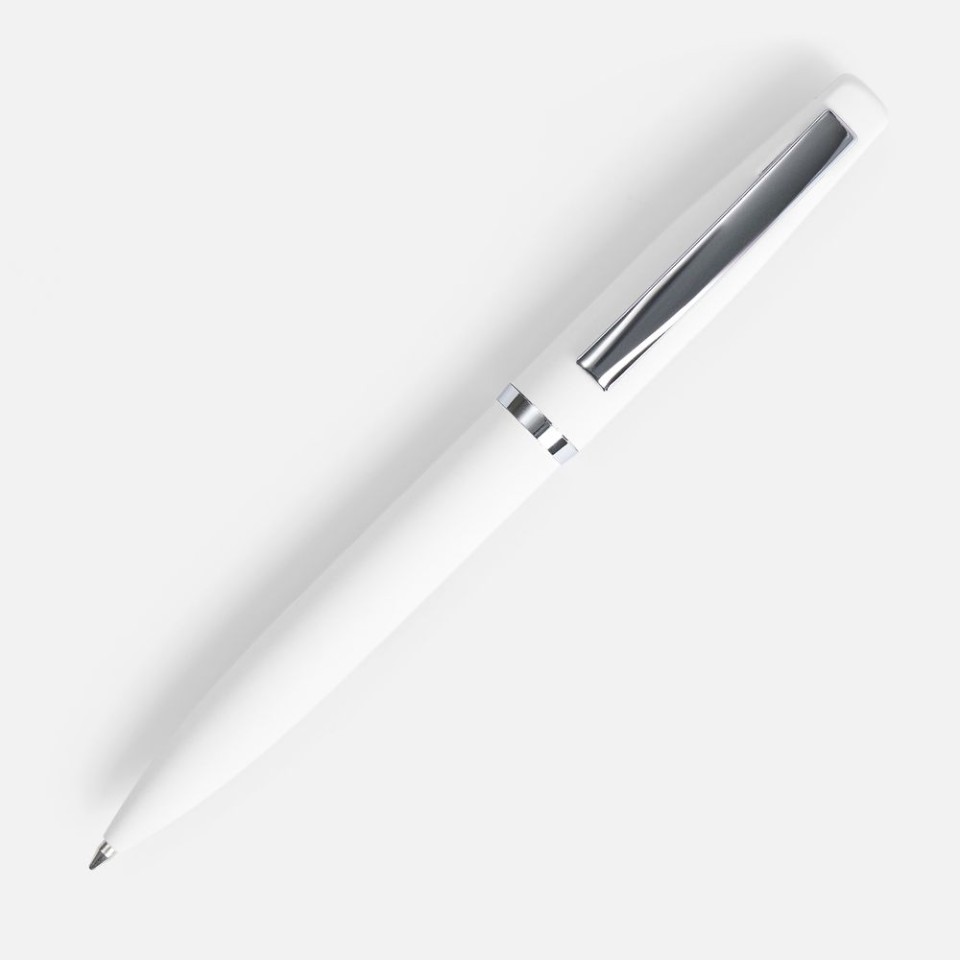 Ручка шариковая Bolt Soft Touch, белая