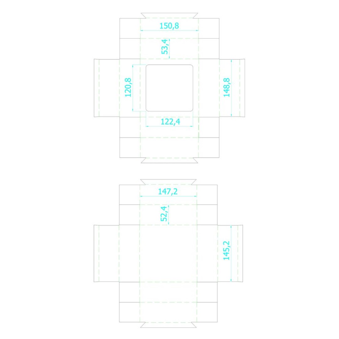 Коробка с окном Vindu, средняя