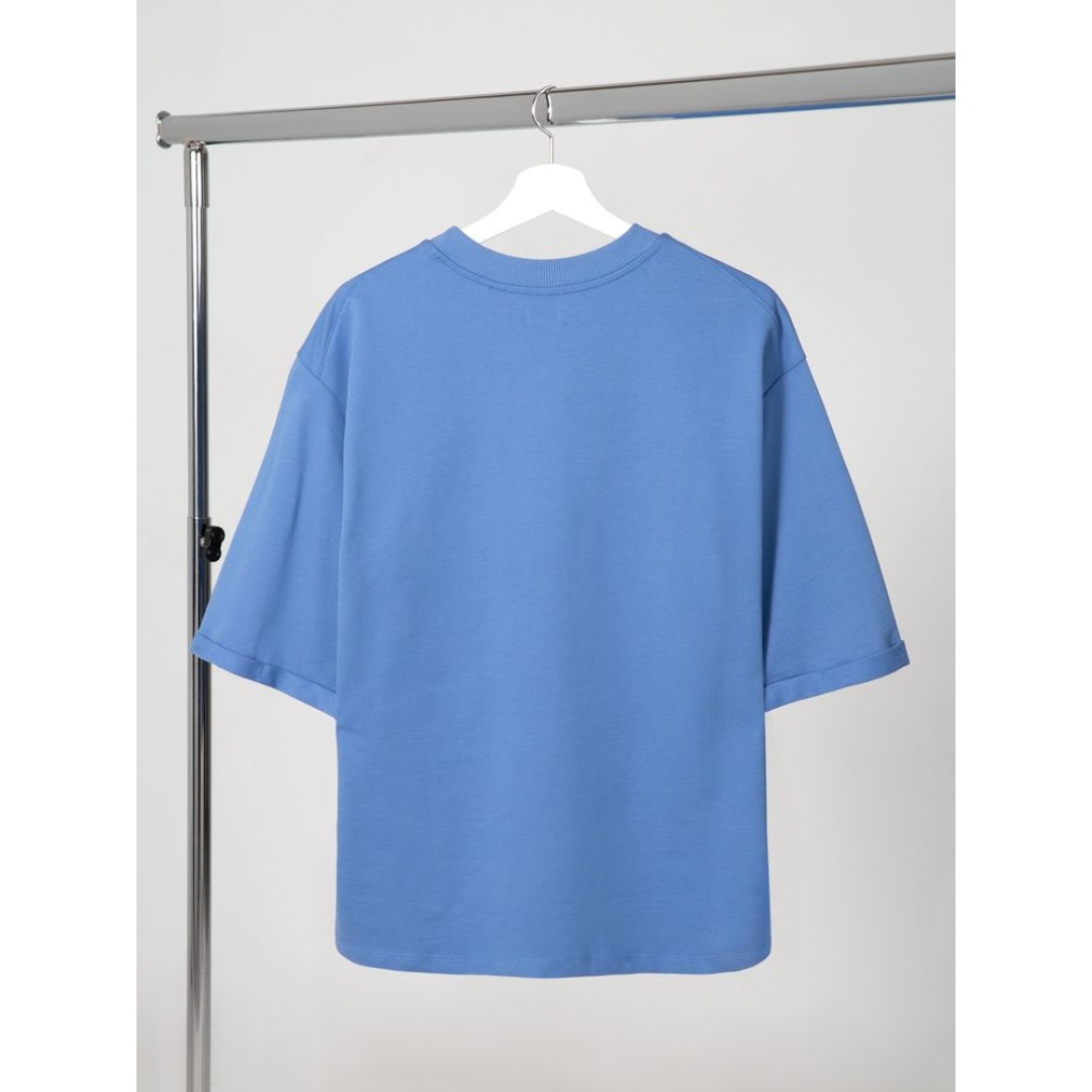 Футболка оверсайз унисекс Kosmos 2.0, синяя, размер XL/ XXL