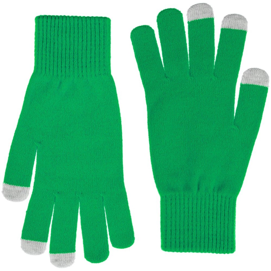 Перчатки сенсорные Urban Flow, зеленые, размер S/M