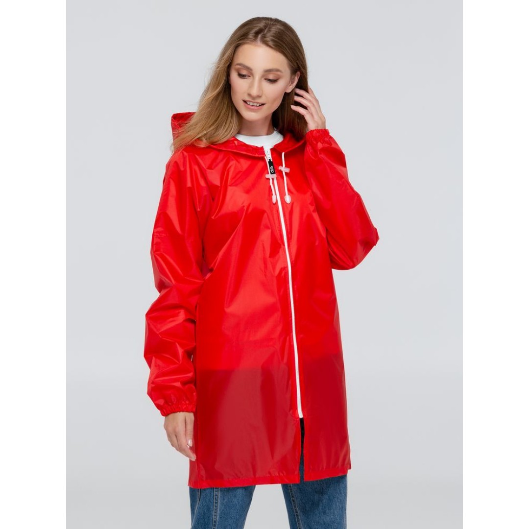 Дождевик «Воплащение красоты», красный, S