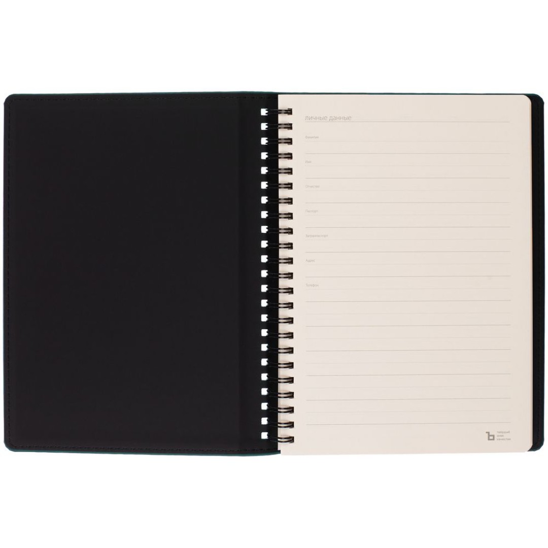 Ежедневник Spring Urban на заказ, недатированный, изумрудный