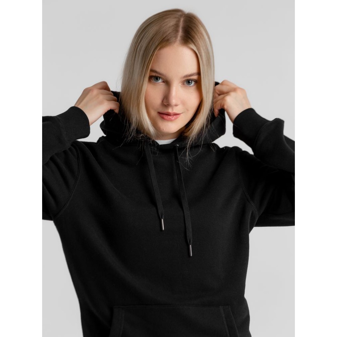 Толстовка с капюшоном унисекс King, черная