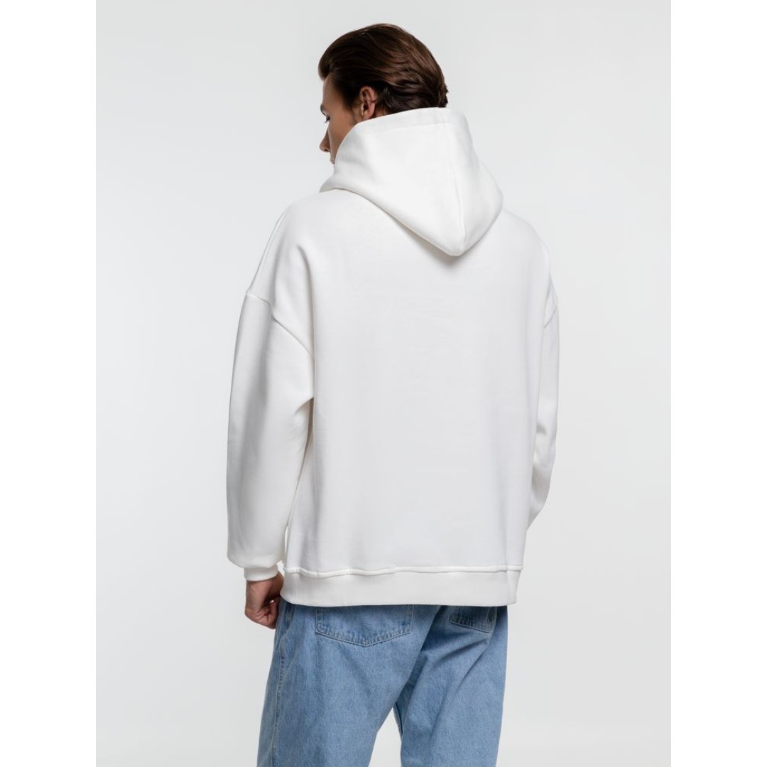 Худи оверсайз Kulonga Comfort Heavy, молочно-белое, XS/S