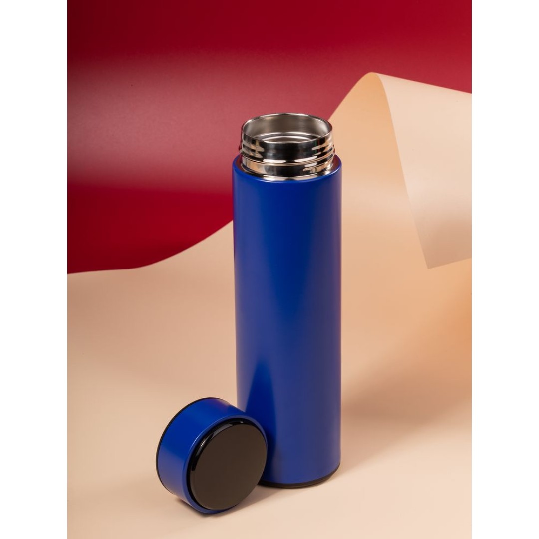 Смарт-бутылка с заменяемой батарейкой Long Therm, синяя