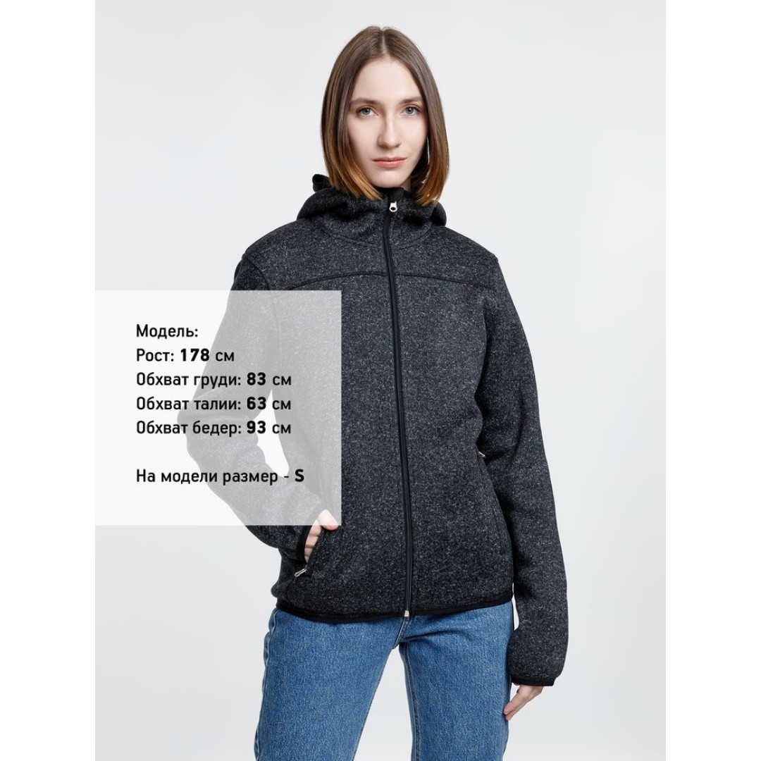 Куртка с капюшоном унисекс Gotland, черная, размер S