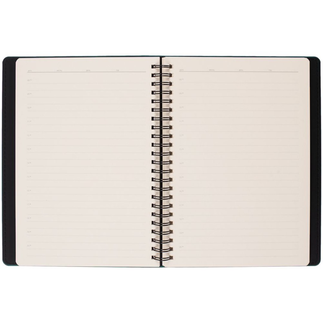 Ежедневник Spring Urban на заказ, недатированный, изумрудный