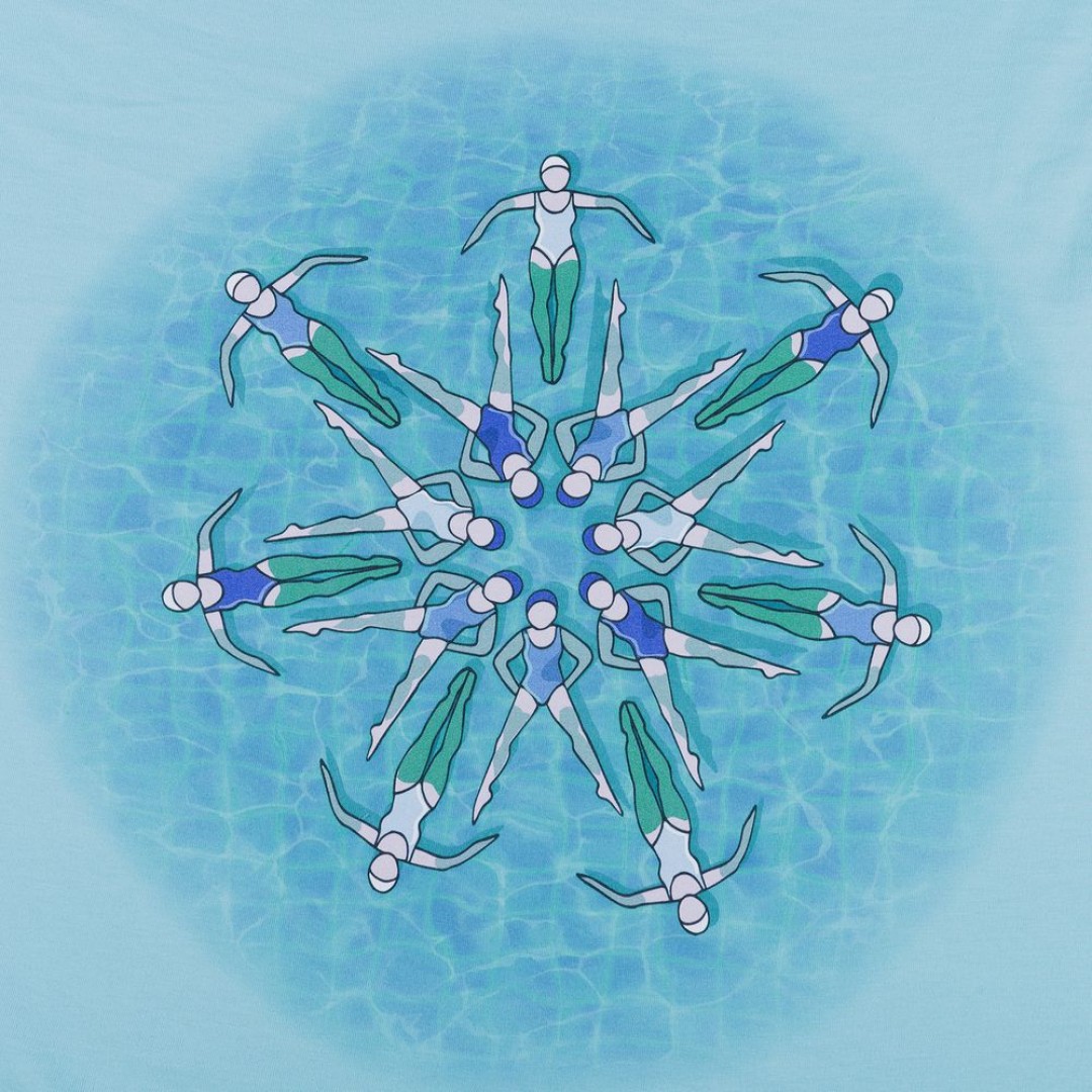 Футболка «Вместе и вовремя», голубая, S