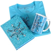 Футболка «Вместе и вовремя», голубая, S