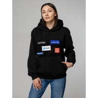 Худи унисекс Patch Catcher, черное, размер S