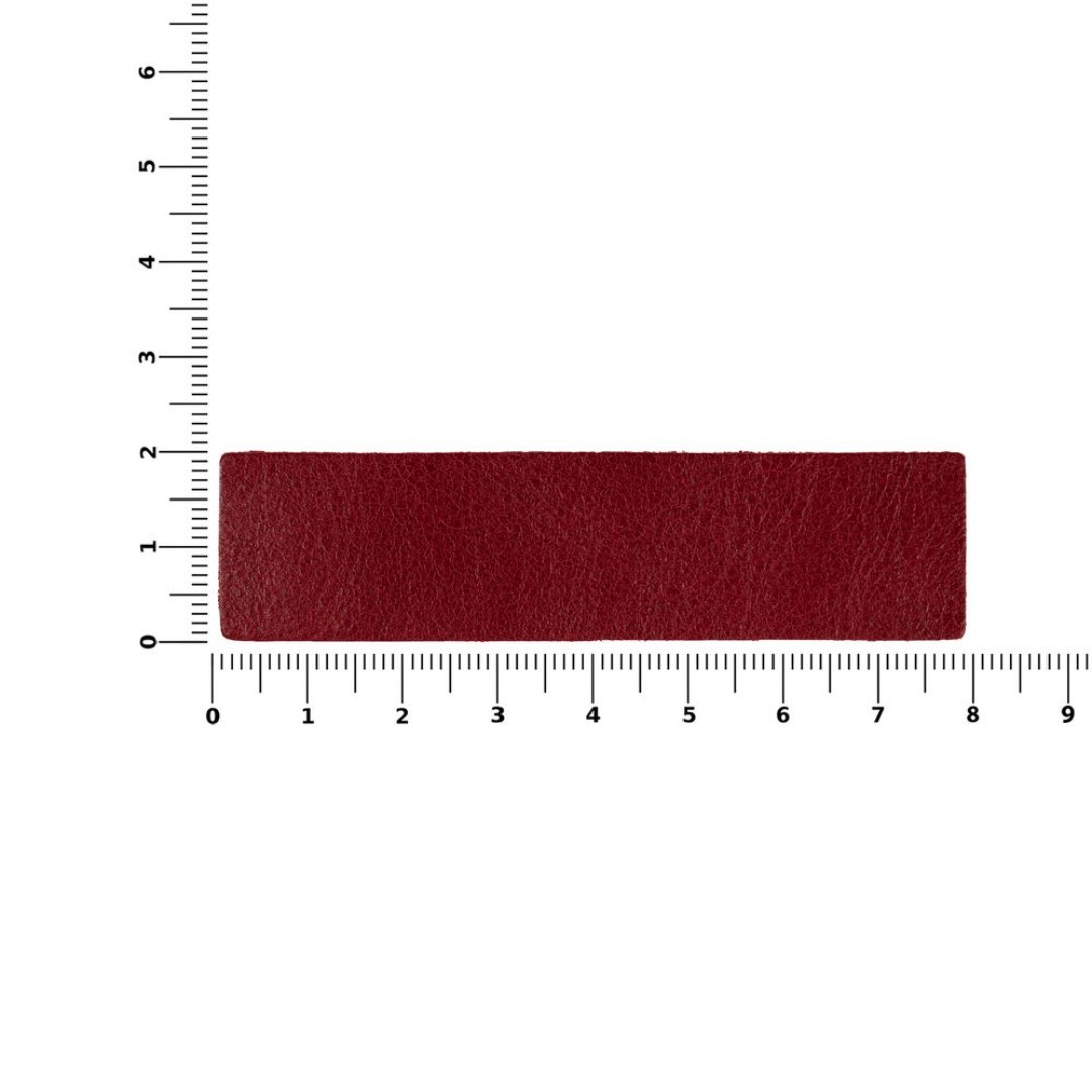 Лейбл кожаный Pasek, красный