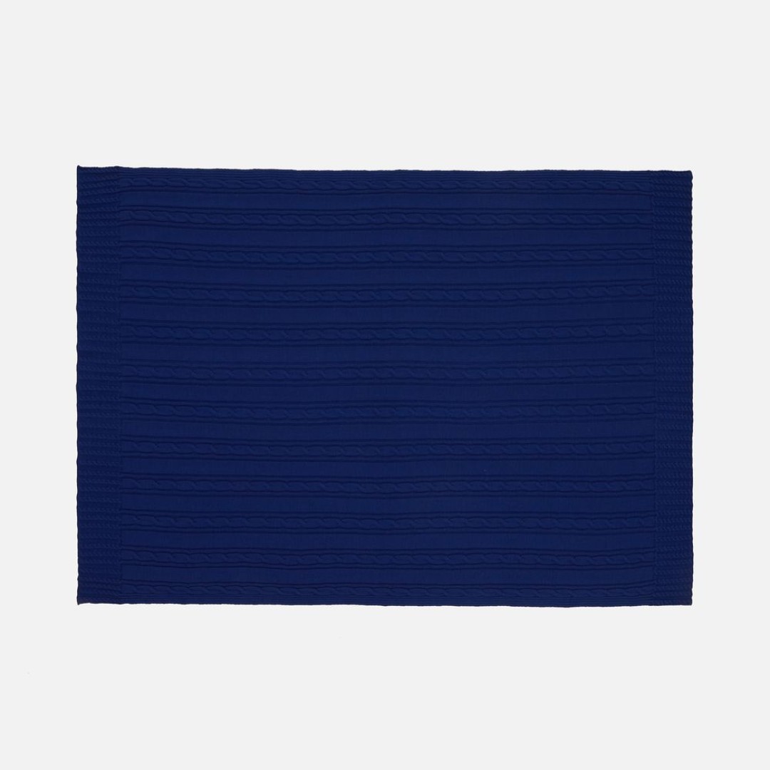 Плед Remitti, темно-синий (кобальт)