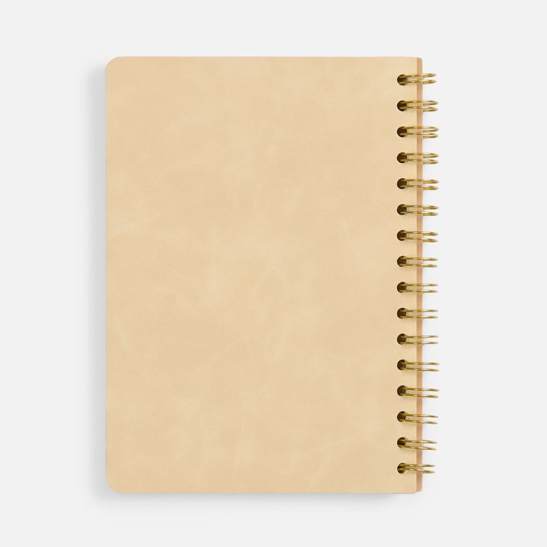 Ежедневник Spiral, недатированный, бежевый