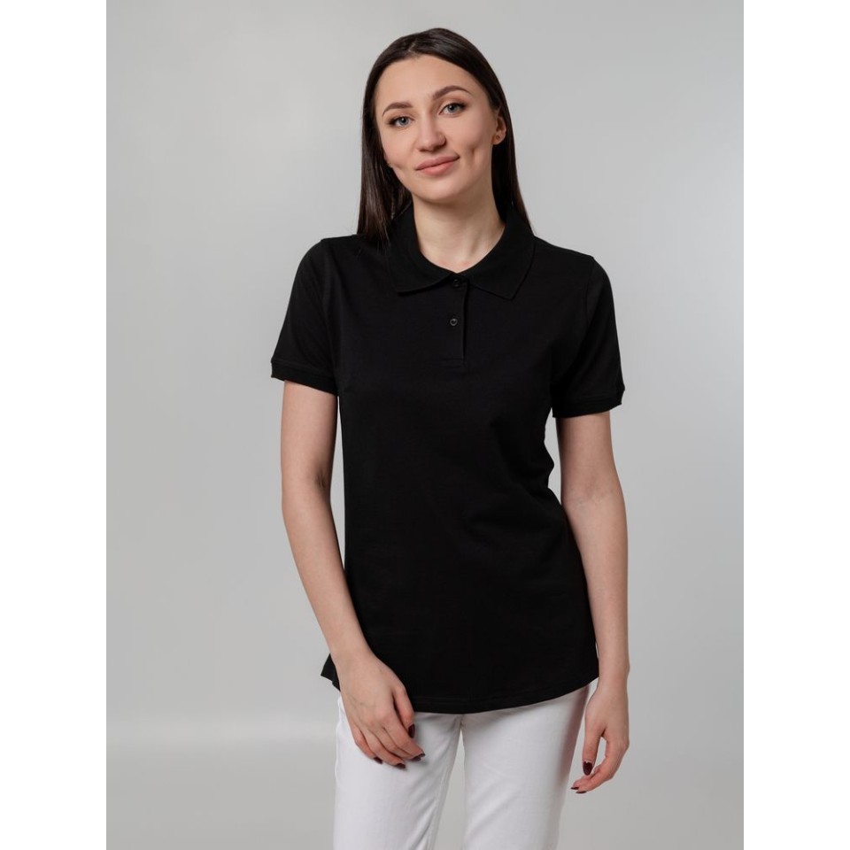 Рубашка поло женская Virma Stretch Lady, черная