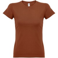 Футболка женская Imperial Women 190, коричневая (терракотовая), XXL