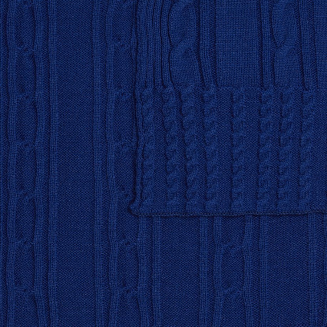 Плед Remitti, темно-синий (кобальт)