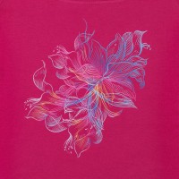 Футболка женская Vibrance, темно-розовая (фуксия), S