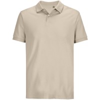 Рубашка поло унисекс Pacific, бежевая (льняная), размер L