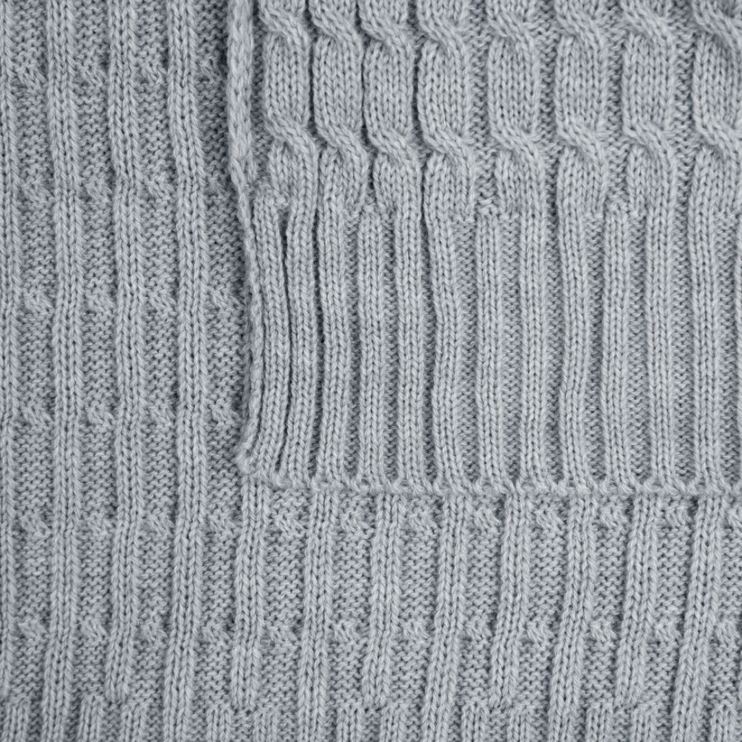 Плед Slumberland, серебристо-серый меланж