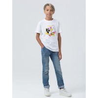 Футболка детская «Обними кота», белая, на рост 106-116 см (6 лет)