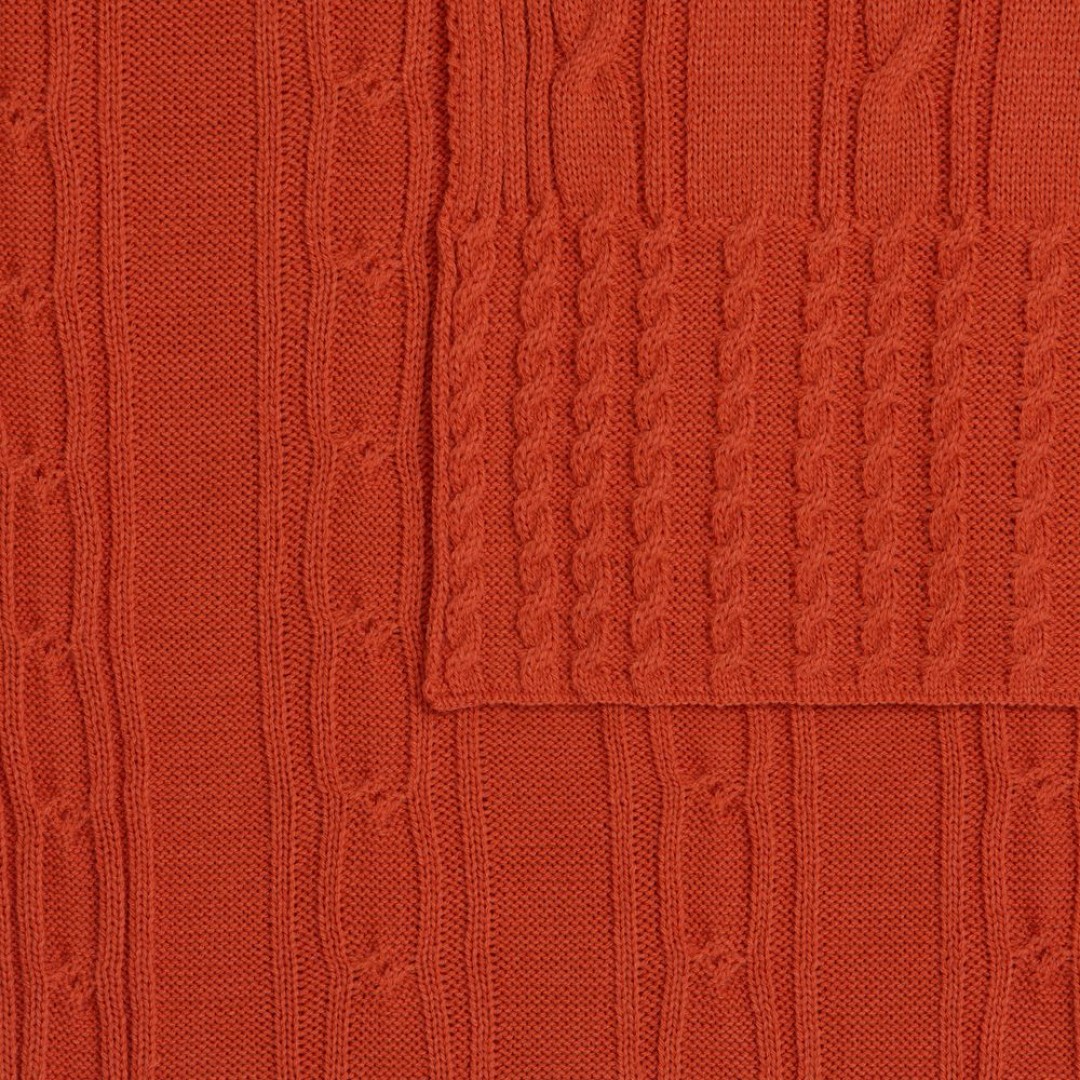 Плед Remitti, оранжевый (морковь)