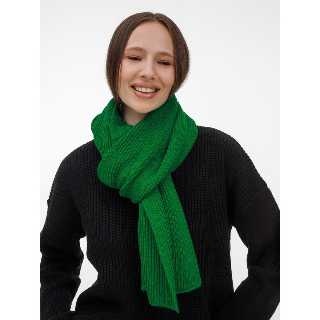 Шарф Nobilis Mono, ярко-зеленый