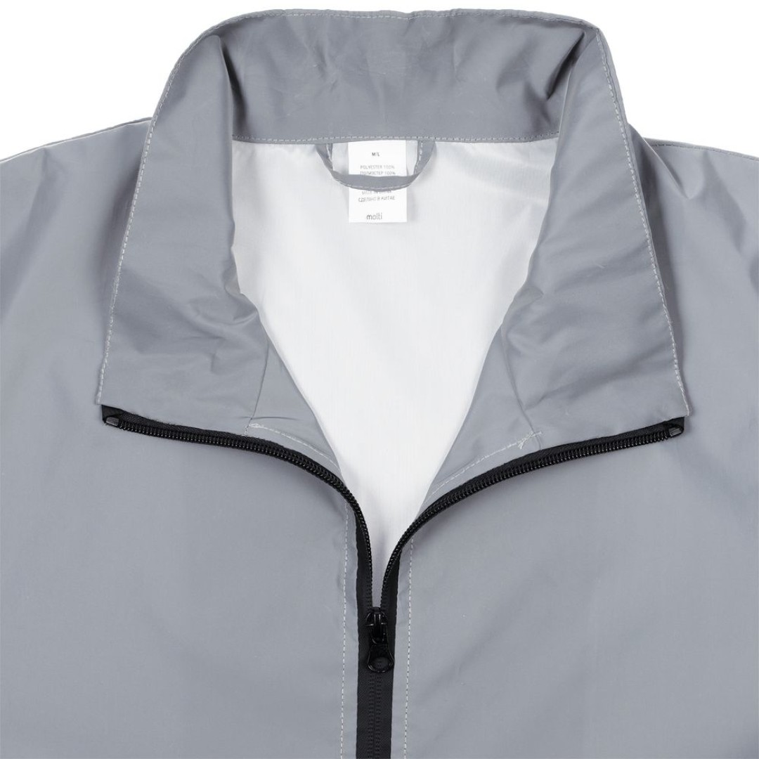 Ветровка Manifest 2.0 из светоотражающей ткани, серая, размер XS/S