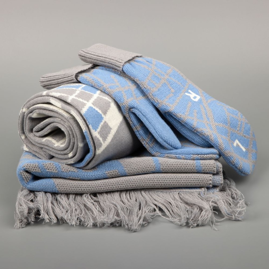 Шарф на заказ Tricksy Classic Net, L, полушерсть