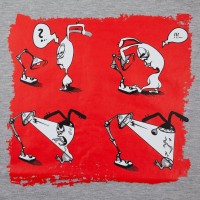 Толстовка «Ногиотушей», серый меланж, S