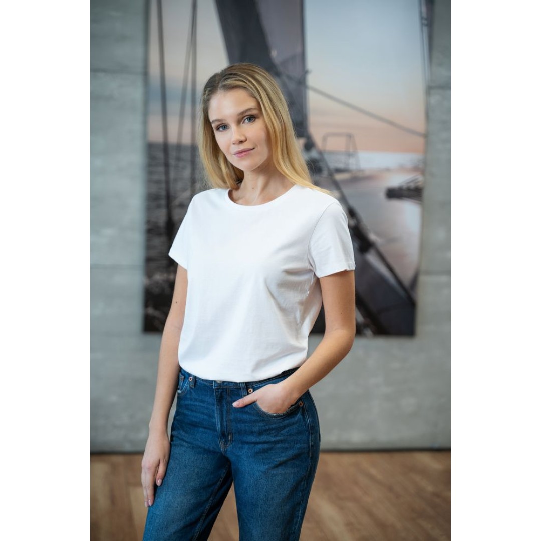 Футболка женская Ladies American U темно-синяя, S