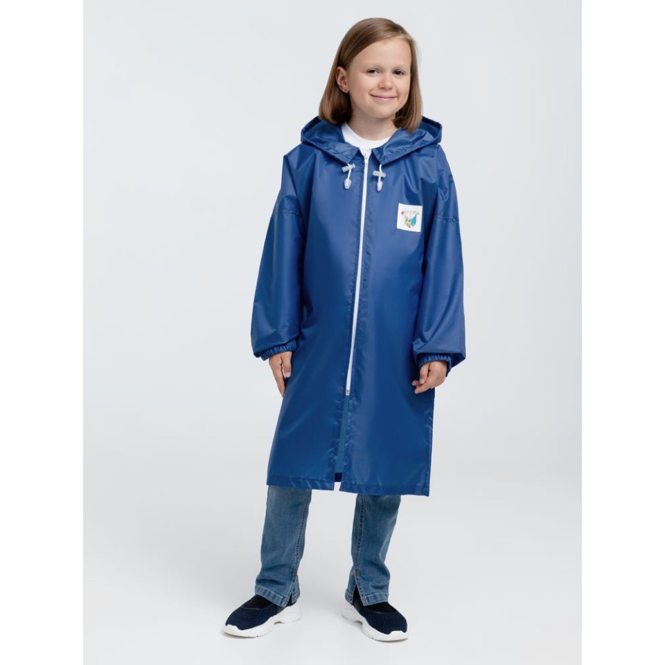 Дождевик детский Rainman Kids ярко-синий, 7-9 лет