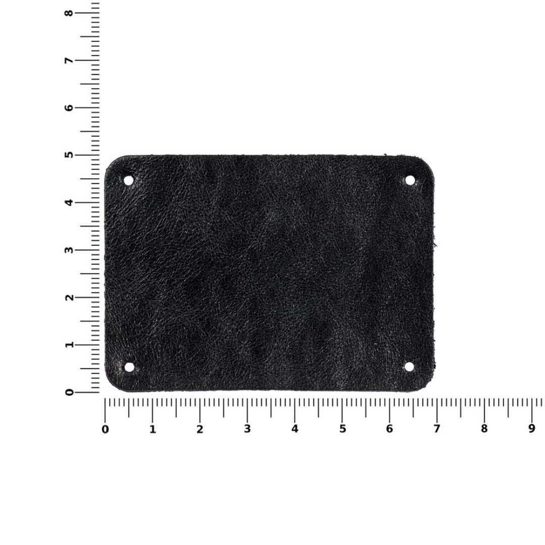 Лейбл кожаный Beta, XL, черный