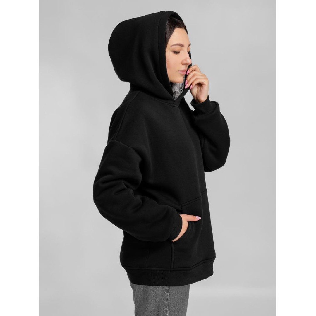 Худи Furry Oversize, черное, размер ХS/S