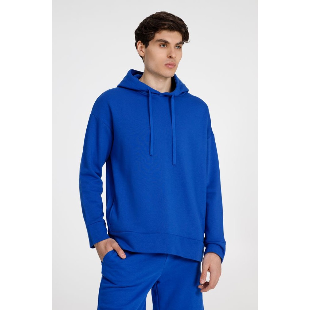 Худи унисекс H2, синее, размер XS/S