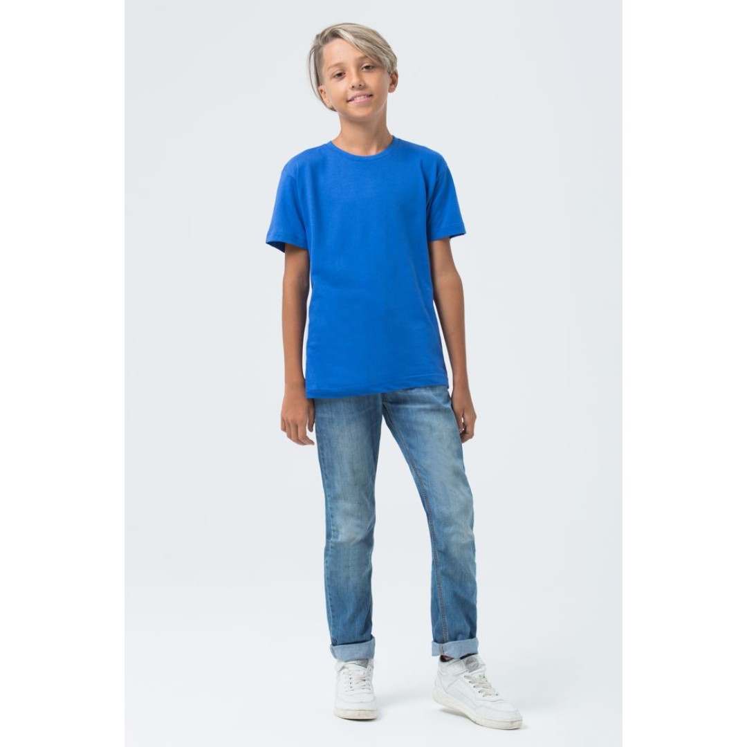 Футболка детская Regent Fit Kids, ярко-синяя, на рост 130-140 см (10 лет)