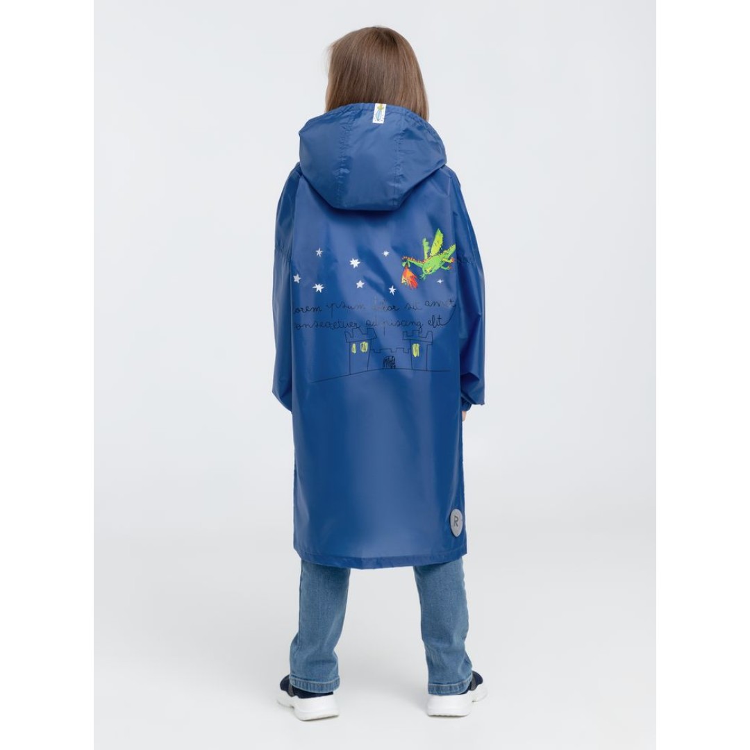 Дождевик детский Rainman Kids ярко-синий, 7-9 лет