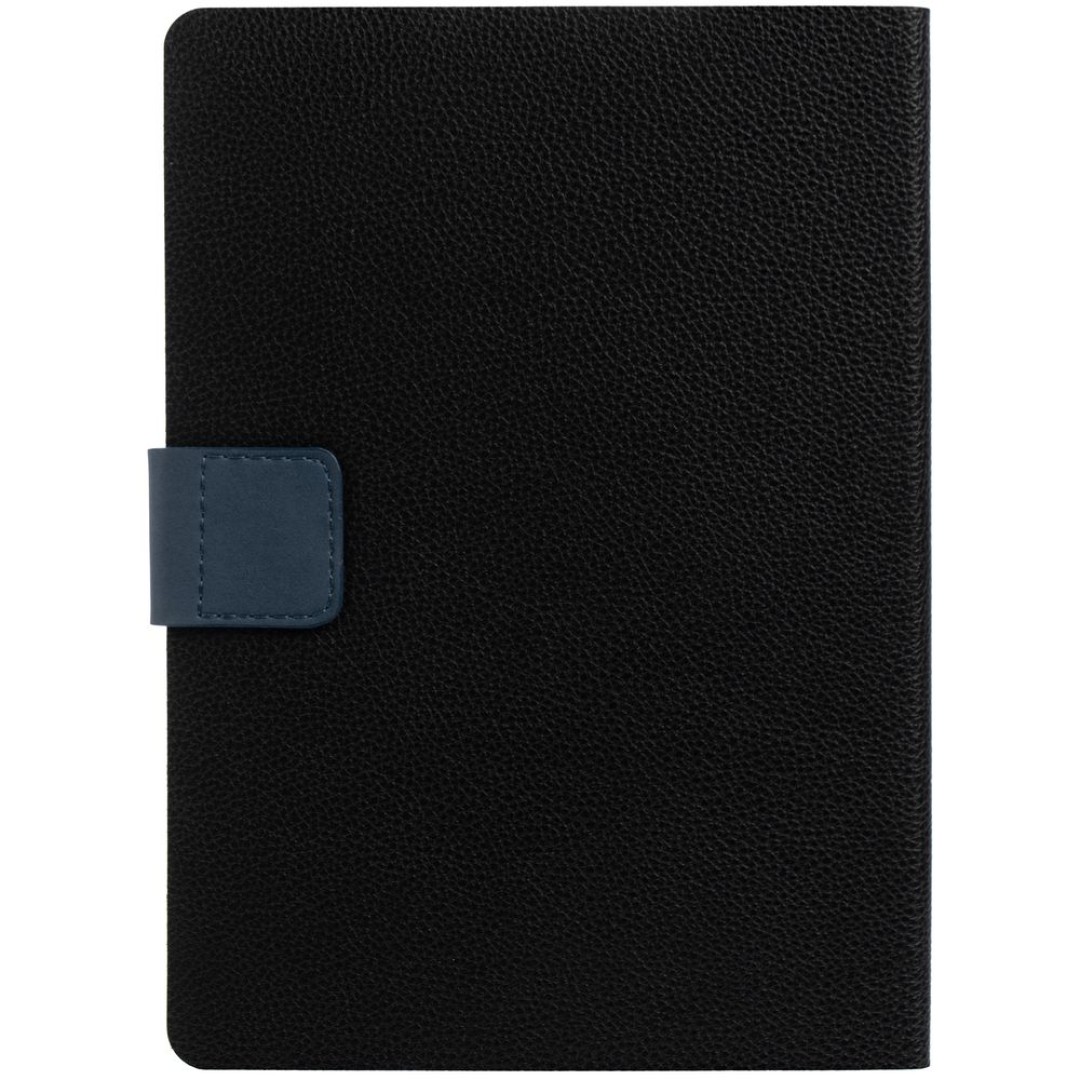 Ежедневник Boom, недатированный, черный с синим